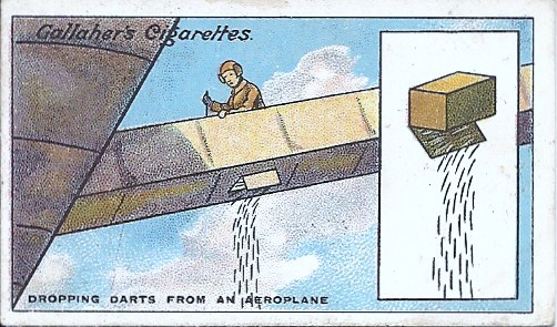 Gallagher Great War: 2nd Series Card #134 - Dropping Darts From An Aeroplane