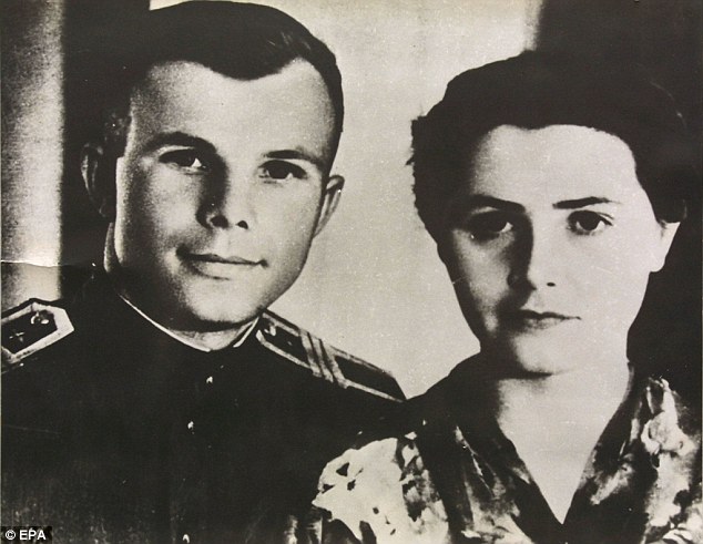 Yuri Gagarin and wife